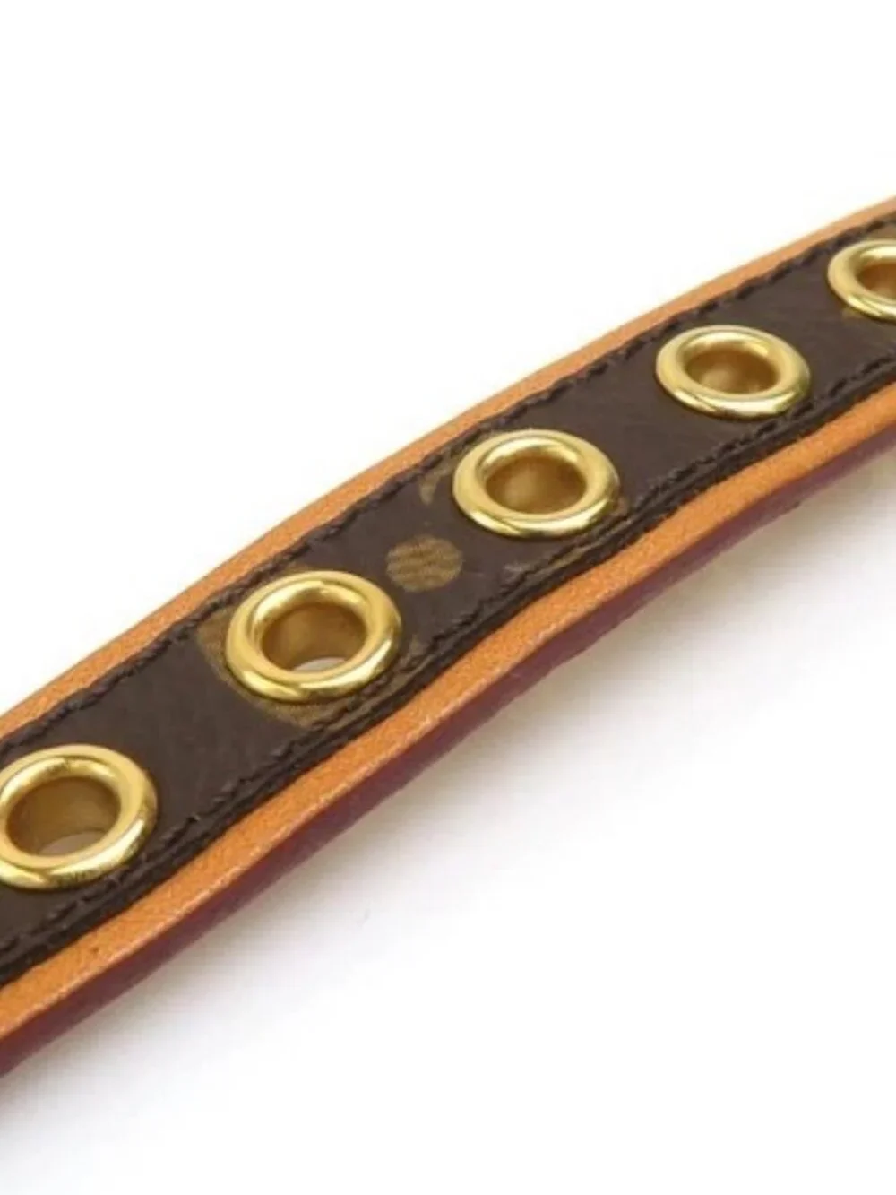 Auth LOUIS VUITTON Monogram Collier Baxter PM Dog Collar Brown M58072 - e61850r